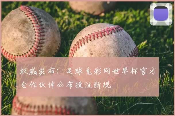 权威发布:足球竞彩网世界杯官方合作伙伴公布投注新规