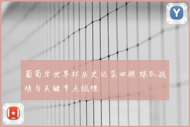 葡萄牙世界杯历史记录回顾 球队战绩与关键节点梳理